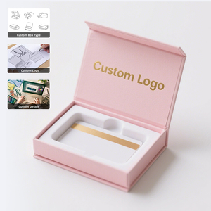 Caja Magnética de Cartón Rígido Biodegradable Hecha a Mano, Diseño Personalizado de Lujo, Caja Magnética para Tarjetas de Crédito para Exhibición - Product Image 1
