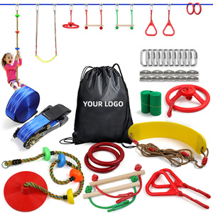 Course d'obstacle <span class=keywords><strong>Ninja</strong></span> pour enfants, jouet d'extérieur à obstacles <span class=keywords><strong>Slackline</strong></span>, guerrier <span class=keywords><strong>Ninja</strong></span> - Product Image 1
