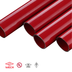 Tuyaux peints rouges de structure de lutte contre l'incendie d'acier au carbone d'ASTM A53 ERW de Jinan MECH - Product Image 2