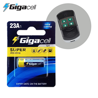 Pile Super Alcaline 23A 12V Prix Usine Idéale pour Éclairage LED, Systèmes d'Entrée Sans Clé, Jouets, Thermostat, Télécommandes de Portails