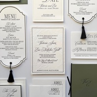 Invitaciones de Boda Personalizadas con Grabado en Relieve, Venta al Por Mayor, Entrega Rápida para Empresas