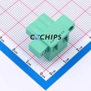 MX2EDGKM-7.62-02P-GN01-Cu-Y-A Plug-in Terminal Block P=7.62mm Connector Screw Fixing 1x2P 7.62mm Green - Product Image 2