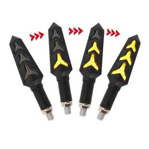 Indicatori Posteriori Impermeabili Ambra per Moto 12V DRL Luci LED Sequenziali per Indicatori di Direzione - Product Image 2