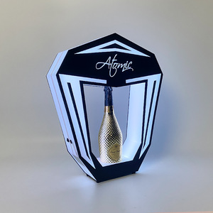 Led Illuminated Wine Stand Ace Of Spades Shape Acrylic Champagne Display <b>Rack</b> For <b>Bars</b> Party - Product Image 3