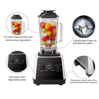 Cross-border blender huishoudelijke multifunctionele molen fruit- en groentesapcentrifuge voedselverwerker mixer sapmaker plastic 2L