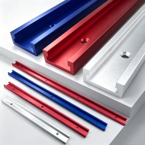 Rail de guidage en alliage d'aluminium à rainure en T de type 30 pour le travail du bois, rail coulissant pour outil de menuiserie, pour joint de rail incliné de <span class=keywords><strong>table</strong></span> - Product Image 2