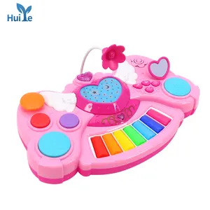 Huiye Elektronische Piano Educatief Speelgoed Voor Kinderen Baby Mini Muziekinstrumenten Piano Speelgoed Piano Met Microfoon Plastic 650773