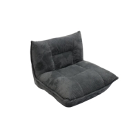 Sofá Puff Moderno Minimalista Tapizado y Acolchado, Comprimido al Vacío, Relleno de Esponja, Sin Brazos, de Una Plaza, para Sala de Estar