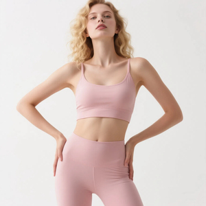 Luckpanther logo personalizzato <span class=keywords><strong>2</strong></span> pezzi a vita alta Lifting due pezzi allenamento donne set di abbigliamento attivo - Product Image 2