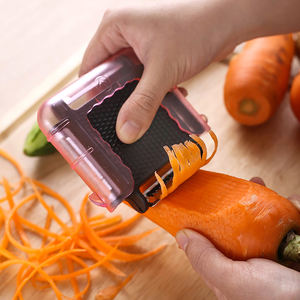 Manjia-cortacésped de acero inoxidable multifuncional, 3 en 1, pelador de patatas, rebanador, pelador de frutas y verduras, Cocina Para el hogar - Product Image 2