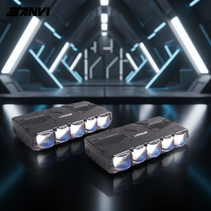 Sanvi Novedad: Faro Proyector LED de 5 Ojos S500 108W 5500K, Luz Universal para Parrilla de Coche, Ideal para Conducción y Trabajo 10000 - Product Image 1