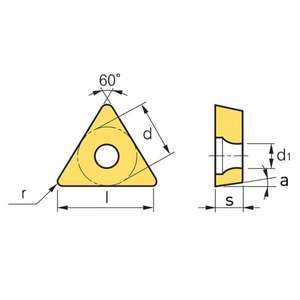 FERVI - TCMT090204N Plaquettes de tournage positif P M S (KH) TCMTx - EAN 8012667234317 OUTILS ÉLECTRIQUES ACCESSOIRES DE TOURNAGE - Product Image 2