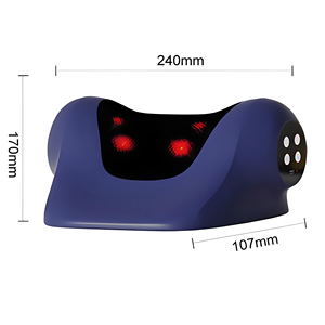 C-Curve Infravermelho Compressa Quente Pescoço Massageador Ajuste Multi-Engrenagem Aquecimento Vibração Dupla Finalidade Cervical Travesseiro Pé Massageador - Product Image 6