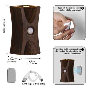 <b>Night</b> <b>Light</b> With Motion <b>Sensor</b> Rechargeable Wireless Wall Lamp Neon Mood <b>Light</b> for Children Bedroom Bedside Decor - Product Image 5