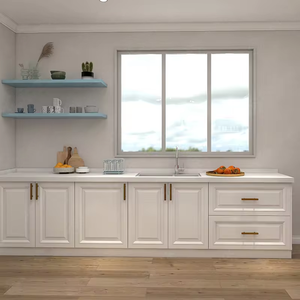 Armoires de cuisine en bois avec affichage déroulant Stockage de légumes Garde-manger alimentaire et options de support - Product Image 1