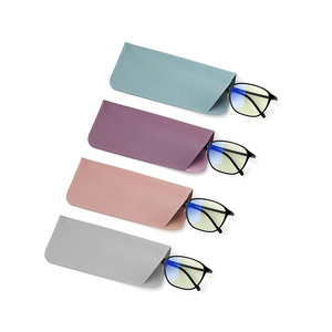 <strong>Wholesale</strong> 16.5*5.7cm Pu Leather Eyeglass Sunglasses Bag Reading <strong>Soft</strong> <strong>Glasses</strong> Case <strong>Pouch</strong>