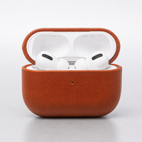 Étui pour AirPods 3 en cuir véritable, protection premium, antichoc, logo personnalisé, marque privée, OEM, ODM, vente en gros, usine