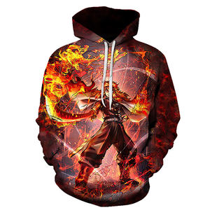 Sublimation Men's Hoodies Japanese anime Ghost Slayer Blade Usa Size Men's Sweatshirt Cheap Hoodies Fleece Hoodie Jacket For Men