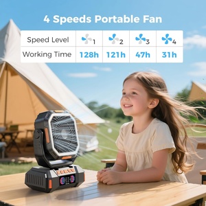Ventilateur d'extérieur portable 40000mAh, rechargeable, télécommandé, lampe de camping avec fonction de station de charge - Product Image 4