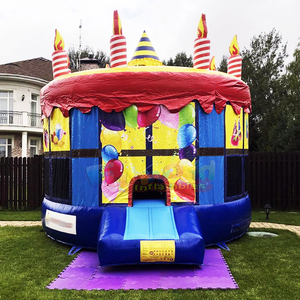 Wholesale commercial party jumpers bounce <b>house</b> <b>inflatable</b> birthday cake bouncy castle for kids - Product Image 2