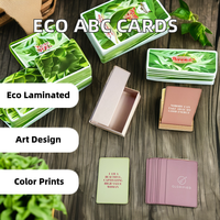 Cartes à jouer éducatives personnalisées en papier écologique de haute qualité, avec des affirmations inspirantes quotidiennes amusantes et positives