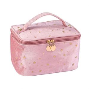 Bolsa de Maquillaje Multifuncional de Lujo, Impermeable, de Terciopelo, para Viaje, Estuche de Cosméticos para Mujer - Product Image 1