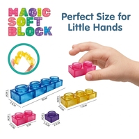EPT 40PCS Blocs sensoriels en gelée, jouets anti-stress, blocs en gelée pour construire et empiler, balles anti-stress à presser pour enfants