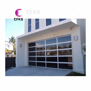 2025 nouveauté <span class=keywords><strong>porte</strong></span> de <span class=keywords><strong>garage</strong></span> en verre en aluminium Styles verticaux/bi-plis/sectionnels conception américaine inclinable - Product Image 6