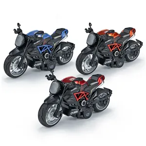 1:14 Diecast Motorrad Spielzeug zurückziehen Legierung Motorrad Spielzeug Modell Licht und Ton