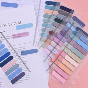 6 Etiquetas Adhesivas Transparentes de Colores Pastel para Marcar Páginas de Libros y Archivos, Regla de Índice de Colores, Notas Adhesivas, Banderitas - Product Image 2