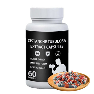 Cápsulas de Extracto de Cistanche Tubulosa, Suplemento Herbal, Personalización OME, Venta Caliente - Product Image 1