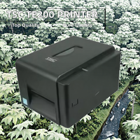 TSC TE200 Te244 Te300 mesin Printer Barcode, Printer Label kode batang Transfer termal Desktop 110mm