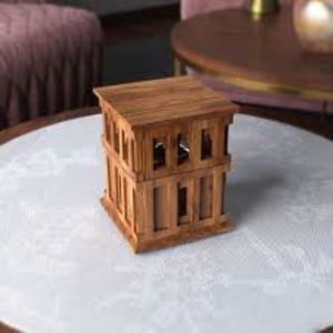 Soporte de incienso de madera Madkhan decorativo para decoración de Ramadán Quemador de madera hecho a mano para el hogar y la decoración islámica - Product Image 2