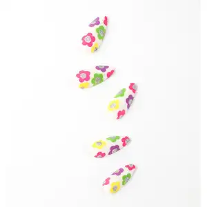 Ladybird Nail Art Glitter Press-On Toenails Plain Acrylic Hight Quality Black Tips Hot Sale Custom Logo Press On Nails