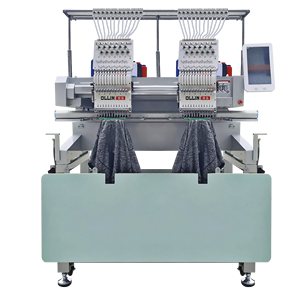 Machine à broder OLLIN à double tête, pour casquettes et broderies plates, zone de travail de 360510 mm, 1200 tr/min, informatisée, 1500 W, haute précision, garantie de 2 ans, F - Product Image 3