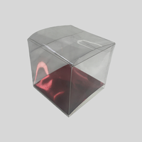 Boîtes d'emballage transparentes en plastique PET PP PVC recyclables sur mesure pour bonbons et chocolats, 4x4x4 pouces, pour fêtes