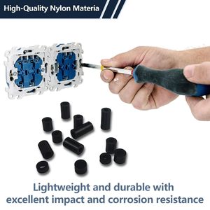 ABS Gaskets For Power <b>Sockets</b> M3 <b>Multi</b> Specification Non Conductive Black Plastic 400V Rated - Product Image 2