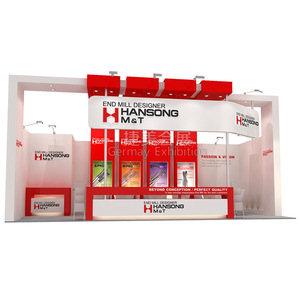 Stand de exhibición HANSONG M&T de diseño moderno en acero para ferias comerciales. - Product Image 1