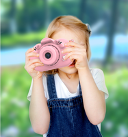 Kamera Digital Anak SONIDA 1080P Dua Lensa Sensor CMOS Layar IPS 2-inci Memori 32GB Layar Ganda Mini Set Hadiah Foto