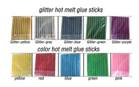 Bâtons de colle thermofusible colorés effet résine UV super résistante 7mm 11mm en silicone, barres adhésives EVA pour loisirs créatifs décoratifs