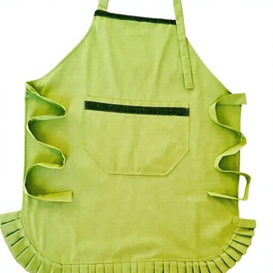 Ruffle Cotton Lightweight Eco-friendly <b>Kitchen</b> <b>Apron</b> for Women | Adjustable Bib <b>Apron</b> Pocket | Custom Logo Cooking <b>Apron</b> | OEM - Product Image 1