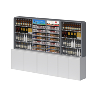 Étagères de supermarché légères et robustes caisse enregistreuse Cigarette armoire à vin présentoir pour utilisation en magasin en métal