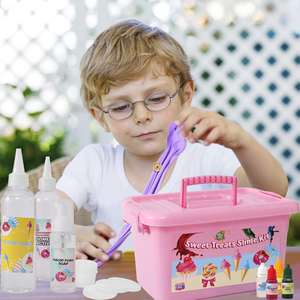 Torta fai da te ciambelle al cioccolato e ghiaccio Dessert tema <span class=keywords><strong>Slime</strong></span> <span class=keywords><strong>Kit</strong></span> per bambini bomboniere per fare nuvola di burro e melma di schiuma - Product Image 4