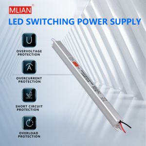 Fuente de Alimentación Conmutada MLIAN DS-9 OEM ODM 100-265VAC DC 3V-48V 1A-60A, Controlador LED IP20 con Carcasa de Aluminio 18-100W para Iluminación LED - Product Image 2