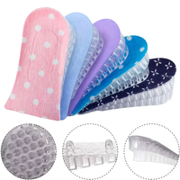 Semelles en Silicone Amovibles à Double Couche pour Chaussures Semelles Augmentant la Hauteur Insertion de la Chaussure Réglable Gel Invisible