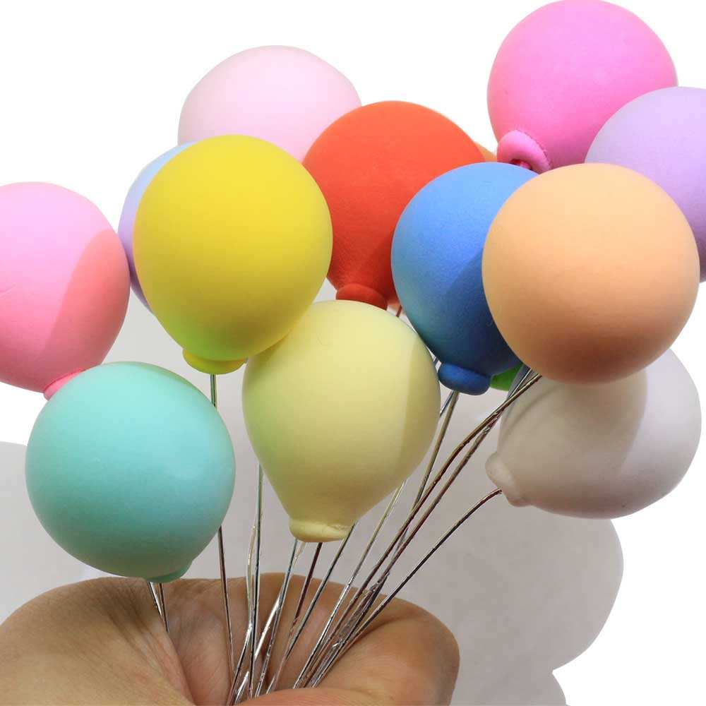 100pcs Doll House Miniature Polymer Clay Ornaments Balloons