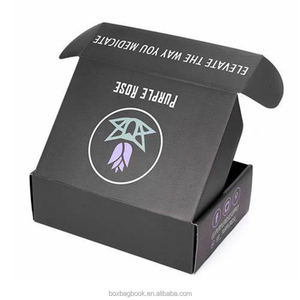 Tamaño particular Precio bajo Mascarilla <span class=keywords><strong>Caja</strong></span> de embalaje plegable <span class=keywords><strong>Caja</strong></span> de cartón plegable Paquete negro mate Cajas de cartón de papel plegables - Product Image 4