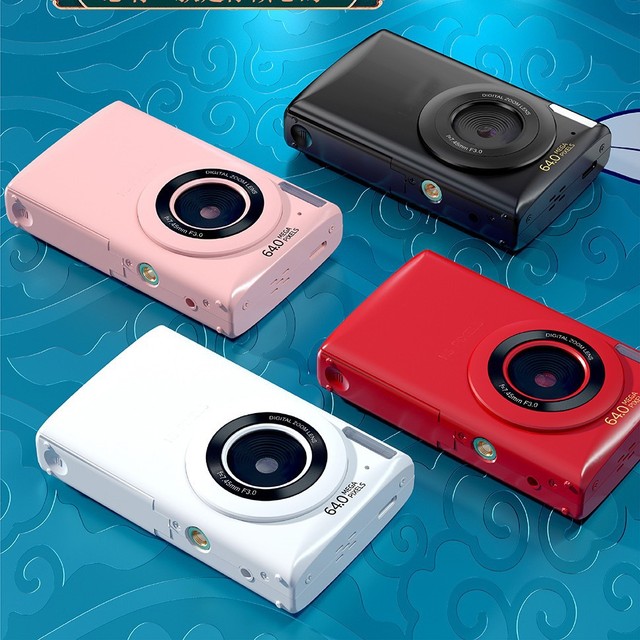 Student Entry-Level 64MP Digital Camera 2"-3" Screen Compact Portable 10x-20x Optical Zoom Waterproof 4K Video Lithium Battery