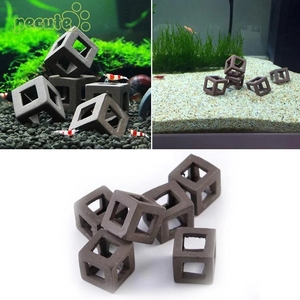 Cueva <span class=keywords><strong>de</strong></span> Cerámica para Peces, Adorno para Acuario, Cubo <span class=keywords><strong>de</strong></span> Cría, Refugio para Peces, Incubadora - Product Image 5
