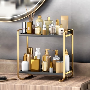 Étagère de rangement métallique autoportante multifonctionnelle pour salle de bain, organiseur de produits de toilette, parfums et cosmétiques - Product Image 2